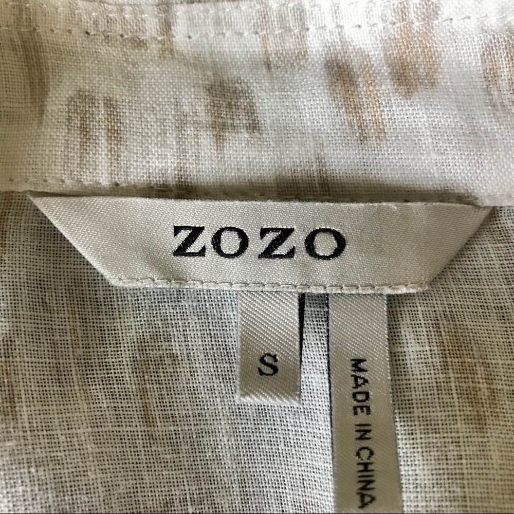 Zozo Button Front Linen Tunic - Picture 7 of 7